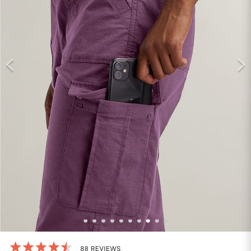 Title Nine Purple Cargo Jogger Pants - Picture 3 of 4